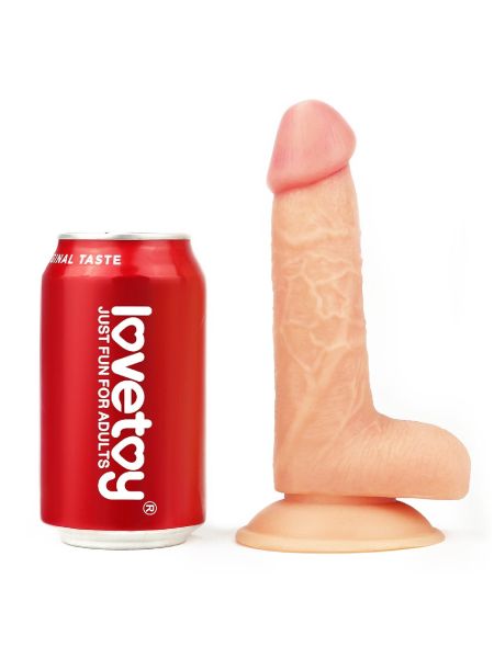 Gruby penis wyżyłowany  z przyssawką dildo 18 cm - 8