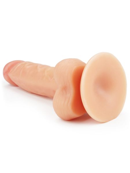 Penis giętki żyły gruby z przyssawką dildo 20 cm - 6