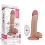 Dildo sztuczny penis eko skóra realistyczne wibracje 22 cm - 2