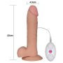 Dildo sztuczny penis eko skóra realistyczne wibracje 22 cm - 4