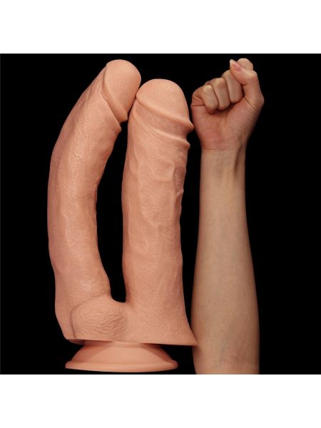 Wyżyłowane podwójne potężne dildo do sexu  33 cm - 5