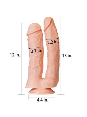 Wyżyłowane podwójne potężne dildo do sexu  33 cm - image 2