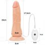 Zestaw majtki strap-on z wibrującym dildo 19cm - 17