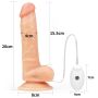 Zestaw majtki strap-on z wibrującym dildo 20cm - 14