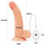 Zestaw majtki strap-on z wibrującym dildo 21,5cm - 8