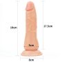 dildo strap-on realistyczny wygląd elastyczny giętki 19 cm - 4