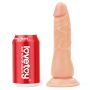 dildo strap-on realistyczny wygląd elastyczny giętki 19 cm - 12