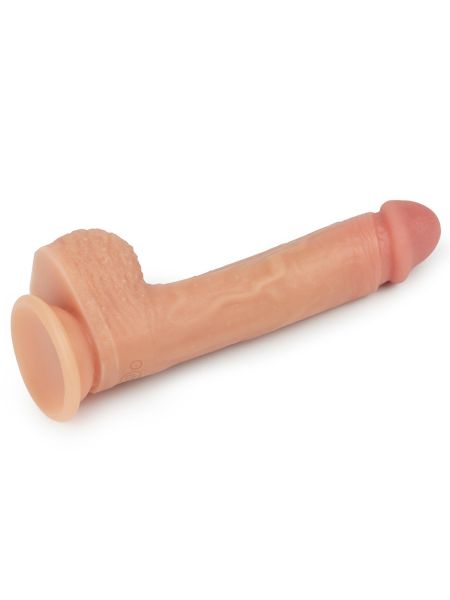 Sztuczny dildo z jądrami realistyczne obrotowe - 5