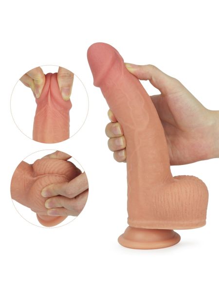 Obrotowe realistyczne dildo  z przyssawką 21,5 cm - 6