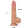 Obrotowe realistyczne dildo  z przyssawką 21,5 cm - 3