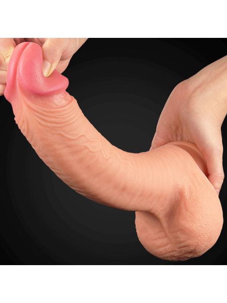 Ogromne dildo realistyczny wygląd przyssawka 30 cm - 6