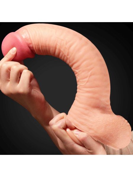 Ogromne dildo realistyczny wygląd przyssawka 30 cm - 8