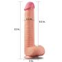 Ogromne dildo realistyczny wygląd przyssawka 30 cm - 3