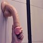 Gumowe dildo pompowane penis z funkcją wytrysku - 5