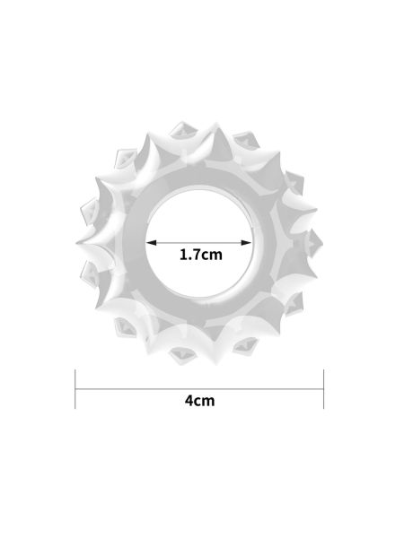 Elastyczny przezroczysty pierścień na penisa rozciągliwy - 2