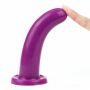 Fioletowe silikonowe dildo do strap-ona sex analny - 6