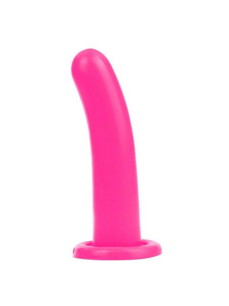 Różowe silikonowe dildo do strap-ona sex analny - 2