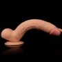 Dildo super giętkie z przyssawką i jądrami 27,5 cm - 8