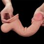 Gumowe duże żylaste dildo z podwójna skórą 24,5 cm - 8