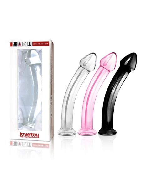 Różowe lekko zakrzywione dildo proste   18,5 cm - 3