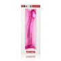 Różowe lekko zakrzywione dildo proste   18,5 cm - 3