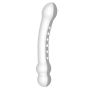 Przezroczyste zakrzywione dildo z wypustkami 17 cm - 3