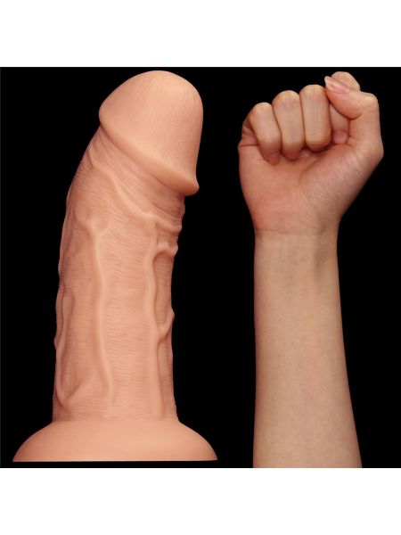 Ogromne z przyssawką dildo realistyczny wygląd  24 cm - 4