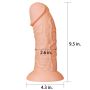 Ogromne z przyssawką dildo realistyczny wygląd  24 cm - 3