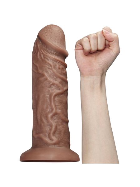 Dildo murzyńskie ogromne żyły i przyssawka 26,5 cm - 6