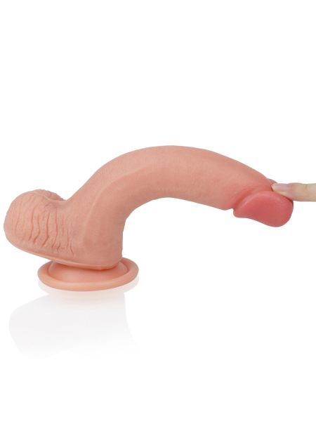 Silikonowe realistyczne dildo z przyssawką 20,5 cm - 8