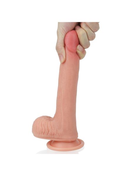 Silikonowe realistyczne dildo z przyssawką 20,5 cm - 9