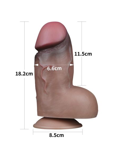 mega grube dildo żylaste realistyczne obwód 21,5cm - 2