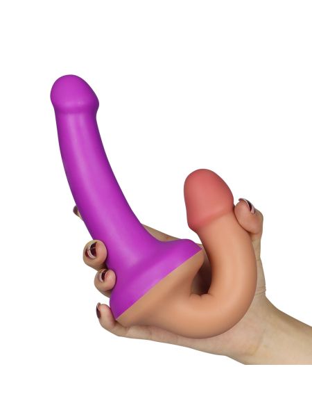 Silikonowe podwójne dildo dwa kolory 31,5 cm - 2