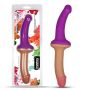 Silikonowe podwójne dildo dwa kolory 31,5 cm - 2