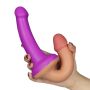 Silikonowe podwójne dildo dwa kolory 31,5 cm - 3