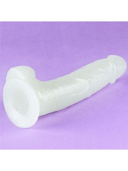 Podświetlane dildo z przyssawką sztuczny penis - 17