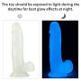 Podświetlane dildo z przyssawką sztuczny penis - 4