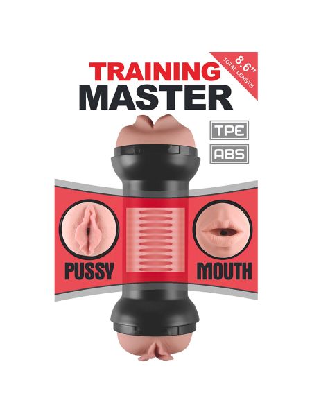 Mięciutki masturbator z dwoma końcówkami 20 cm - 4