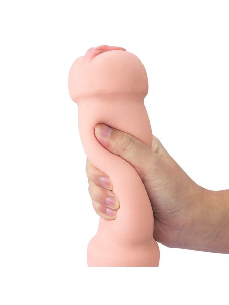 Mięciutki masturbator z dwoma końcówkami 20 cm - 7