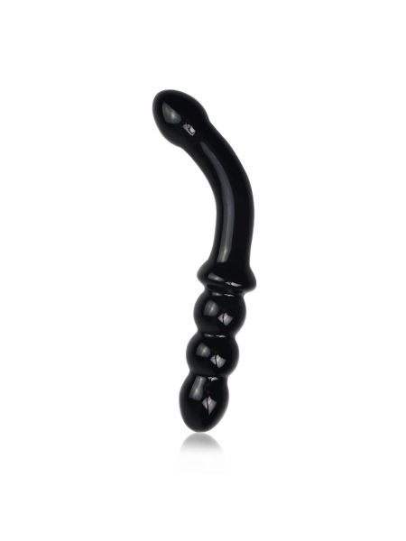 Kulki analne czarne analne szklane dildo  18 cm