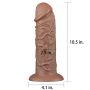 Wyżyłowane gigantyczne dildo z przyssawką 26,5 cm - 3