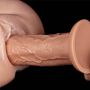 Żylaste długie potężne dildo z przyssawką 28 cm - 11