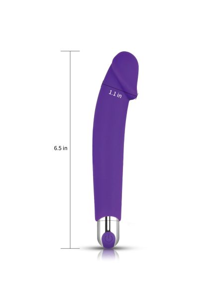 Wibrator w kształcie penisa z główką 16,5 cm - 2