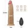 Analny giętki penis z przyssawką żylasty 23cm - 3