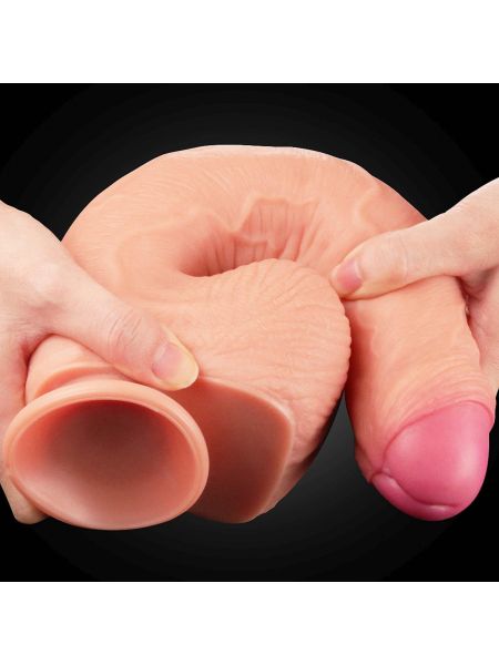 Giętkie dildo z przyssawką realistyczne  penis 28cm - 5