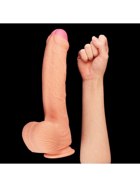Giętkie dildo z przyssawką realistyczne  penis 28cm - 7