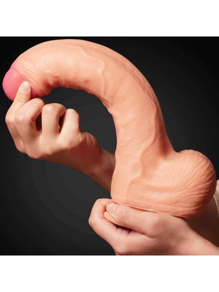 Giętkie dildo z przyssawką realistyczne  penis 28cm - 8