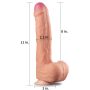 Giętkie dildo z przyssawką realistyczne  penis 28cm - 3