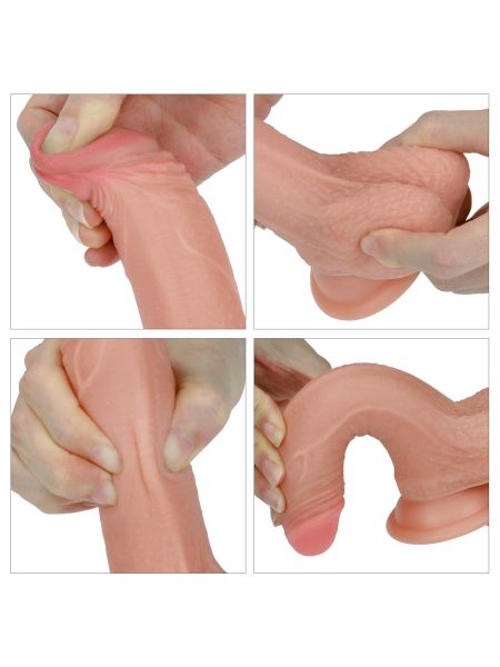 Zabawka erotyczna penis na przyssawce  żylasty 18,5 - 5