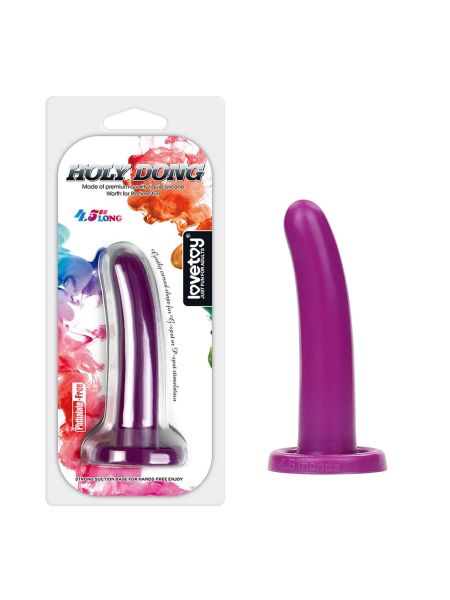 Fioletowe dildo do strap-ona zabawy analne silikonowy 11 cm